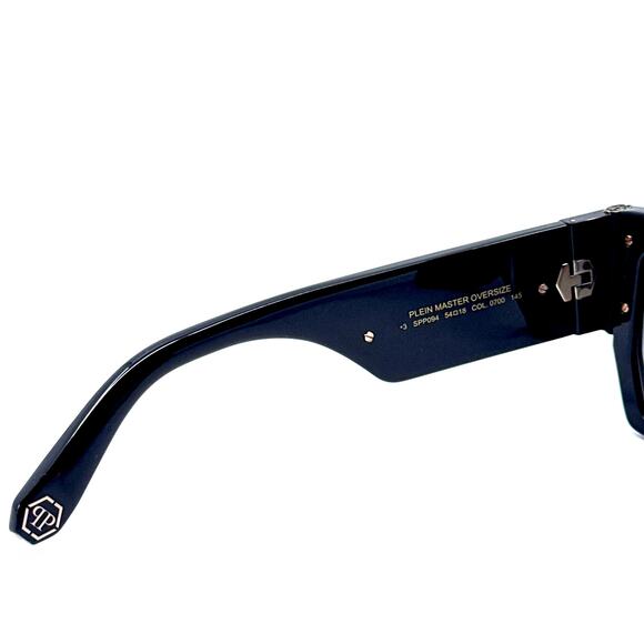 New,PHILIPP PLEIN Sunglasses PLEIN MASTER OVERSIZE SPP094 Col.0700 Authentic - Picture 8 of 12